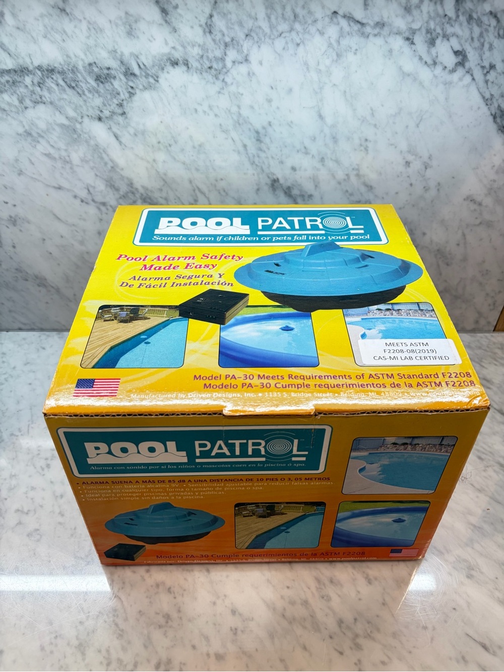 Pool Patrol PA-30 Pool Alarm w/ Remote Receiver ASTM F2208 NWT